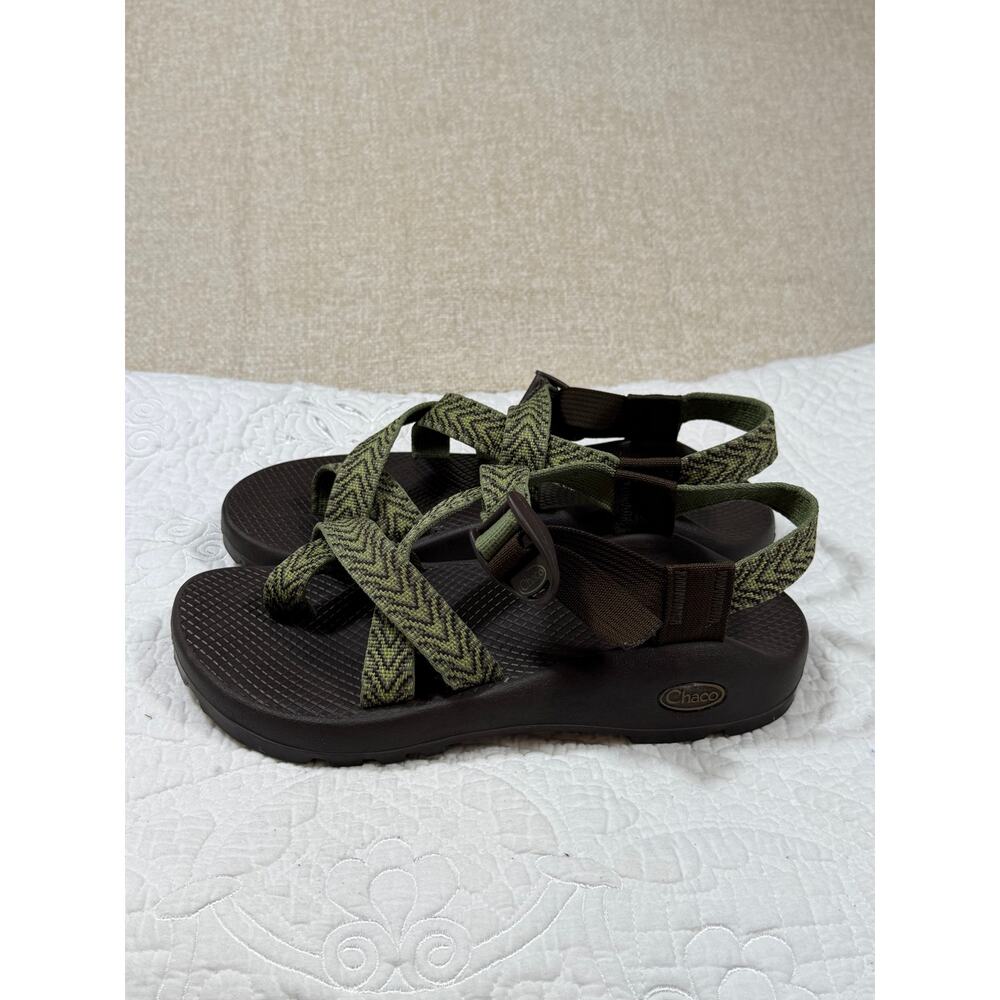 Chaco Womens Green/Brown 8 Z2 Yampa Chevron Hiking Sport Sandals Outdoor Comfort - Picture 11 of 11
